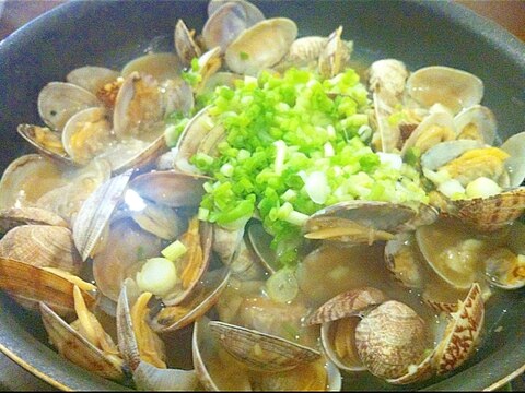 醤油麹でアサリの酒蒸し